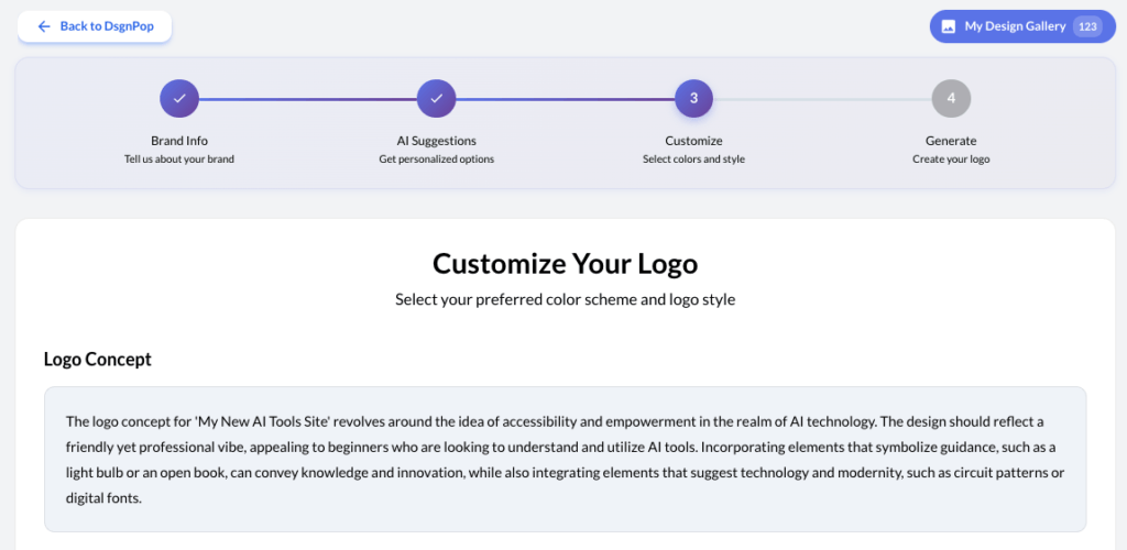 Logo Creator AI Suggestion