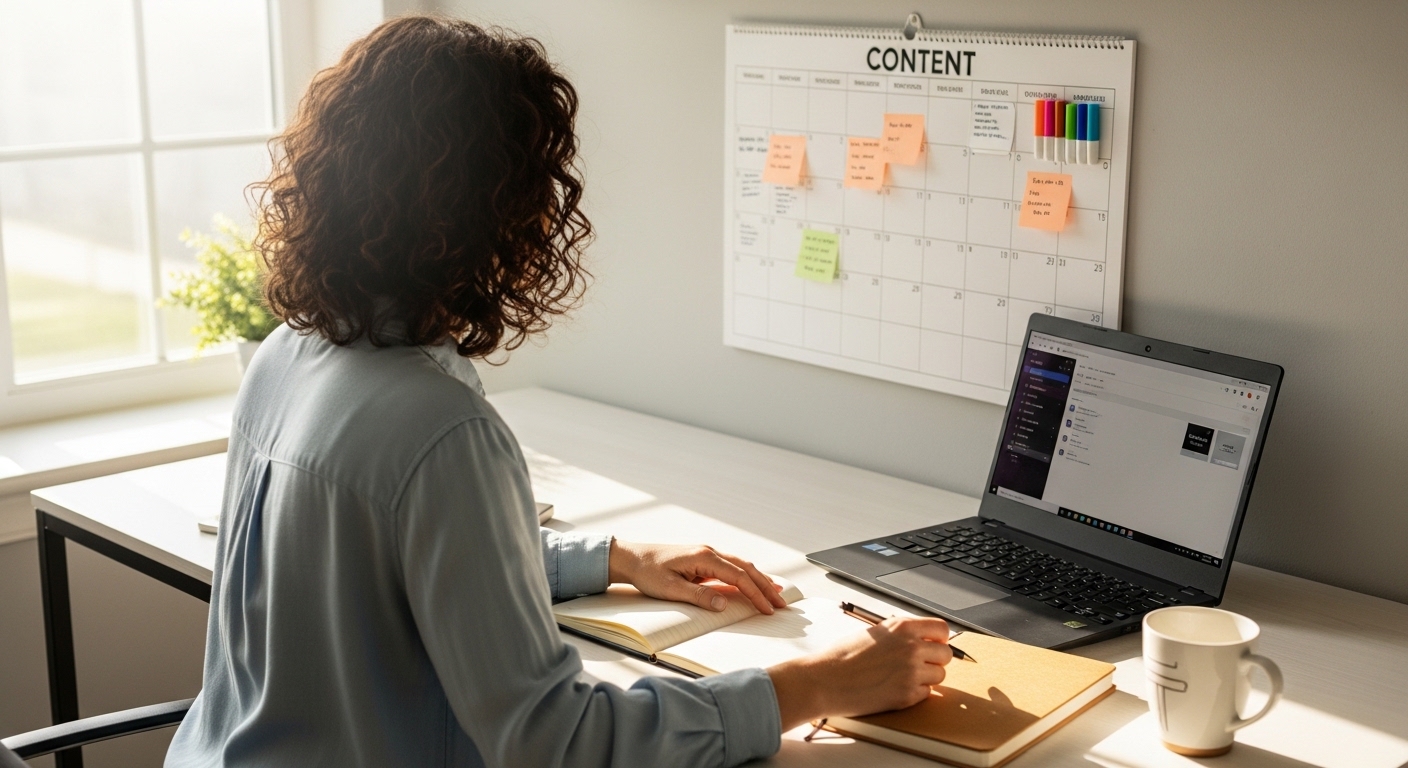 Blogger planning how many blog posts before affiliate income