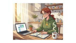 do you need a website for affiliate marketing beginner building first site on laptop at home