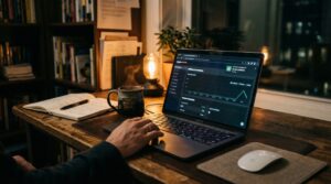 first affiliate sale notification on laptop screen